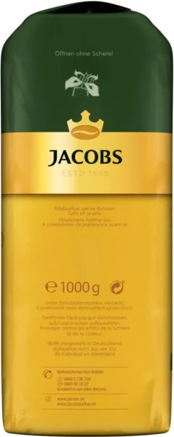 JACOBS Kaffeebohnen Expertenröstung Crema Italiano 3 Kg Geröstete Bohnen+ 1 Jacobs Barista Becher+ 1 Dose 18 JACOBS Kaffeebohnen Expertenröstung Crema Italiano 3 Kg Geröstete Bohnen+ 1 Jacobs Barista Becher+ 1 Dose -Kaffee Angebote fbbe40d7690cbafad7f66640b4d82c08 1